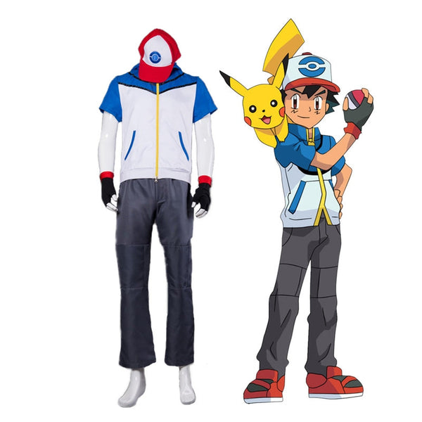 Pokemon Anime Ash Ketchum Cosplay Costume - $59.99 - The Mad Shop