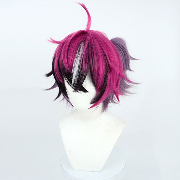 Virtual r NIJISANJI XSOLEIL Doppio Dropscythe Purple Black Cosplay  Wig