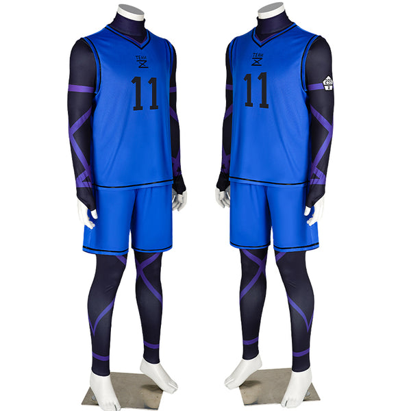 Shop Anime Blue Lock Yoichi Isagi Onesies Jerseys Cosplay Costumes –  Cosplay Clans