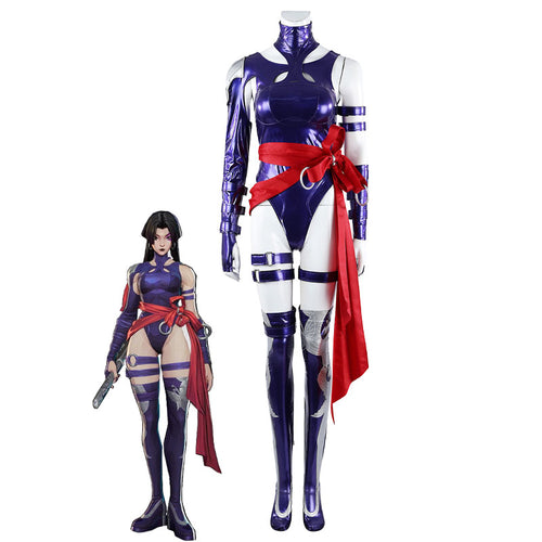 Marvel Rivals Vengeance Psylocke Uniform Cosplay Costumes