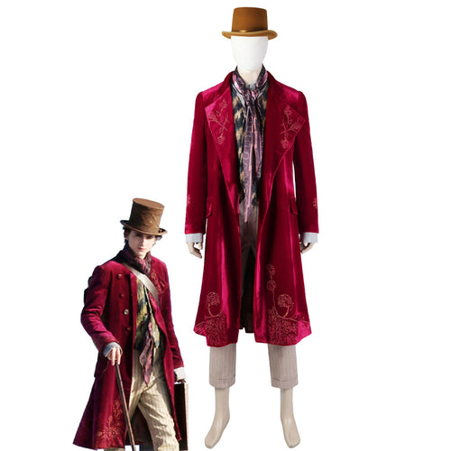 Wonka 2023 Willy Wonka Outfit Cosplay Costumes