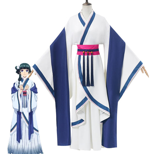 The Apothecary Diaries Maomao White Blue Cosplay Costume