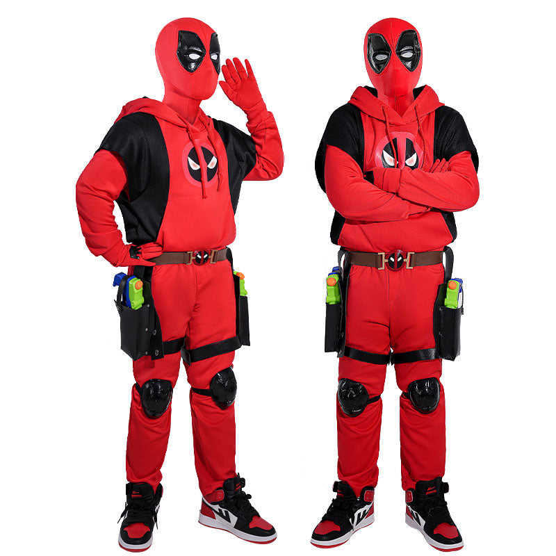 Deadpool 3 Wade Winston Wilson Hoodies Kids Size Cosplay Costume