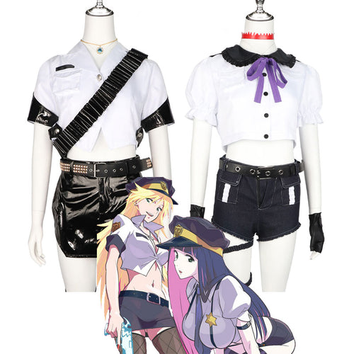 Panty & Stocking With Garterbelt Panty Stocking Police Cosplay Costumes