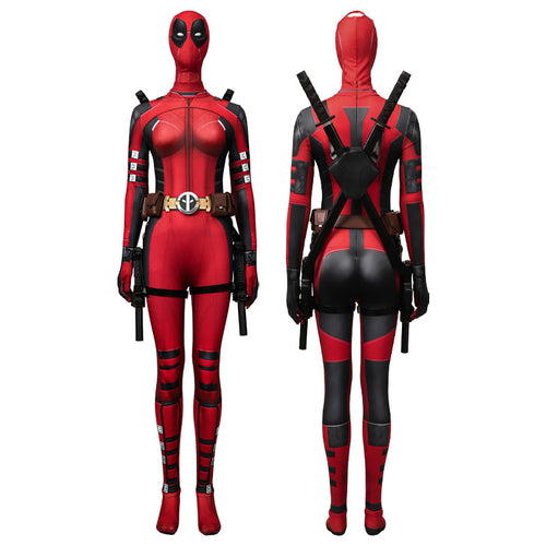 Movie Deadpool 3 Lady Deadpool Jumpsuits Cosplay Costumes