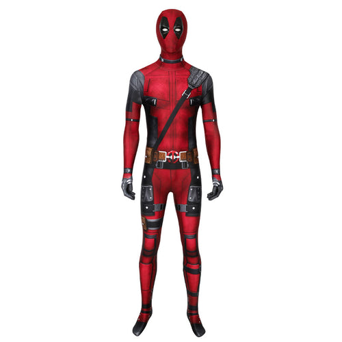 Movie Deadpool 3 Wade Wilson Jumpsuit Cosplay Costumes