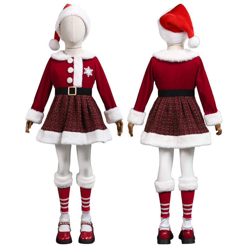 Christmas Special! ! ! Cute Magic Sparkling Christmas Dress Kids Size Cosplay Costume