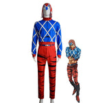 Anime JoJo's Bizarre Adventure Golden Wind Guido Mista Cosplay Costume