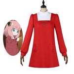 SPY×FAMILY Code White Anya Forger Red Cosplay Costumes