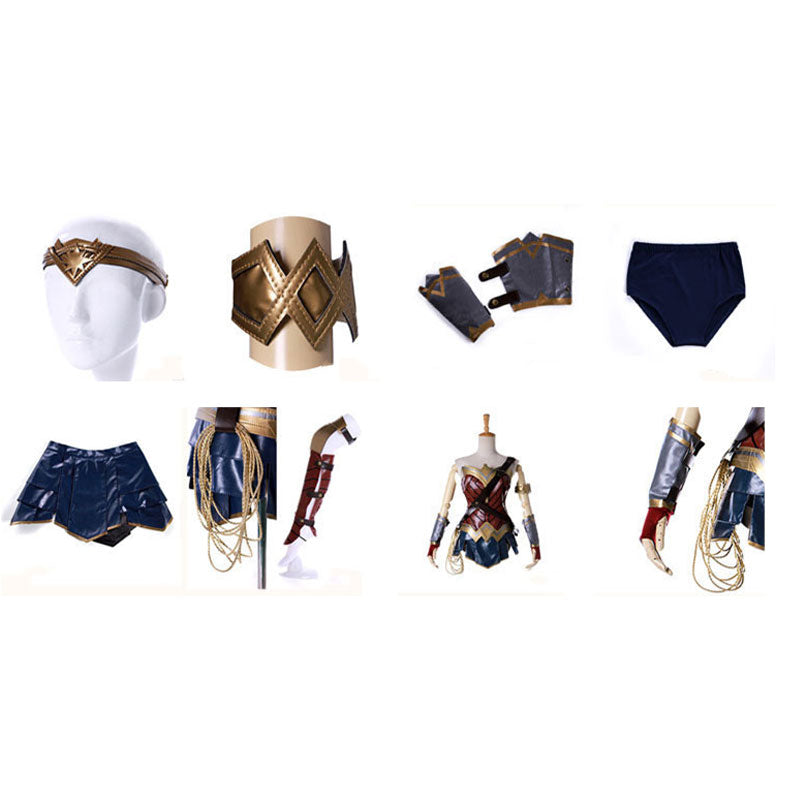 Movie Wonder Woman Princess Diana Cosplay Costume with Free Lasso of Truth