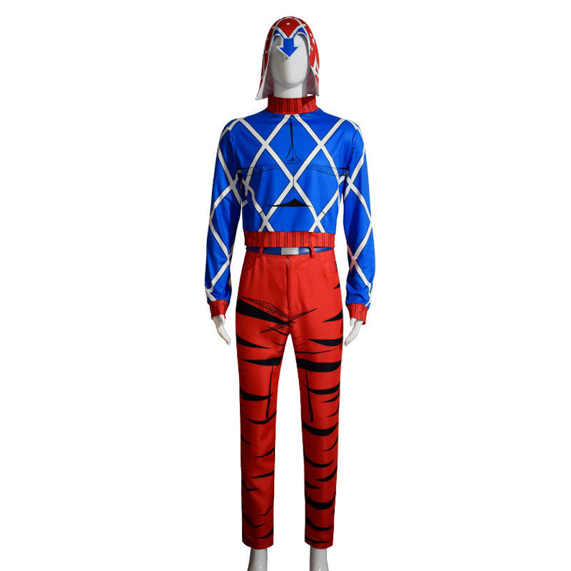 Anime JoJo's Bizarre Adventure Golden Wind Guido Mista Cosplay Costume