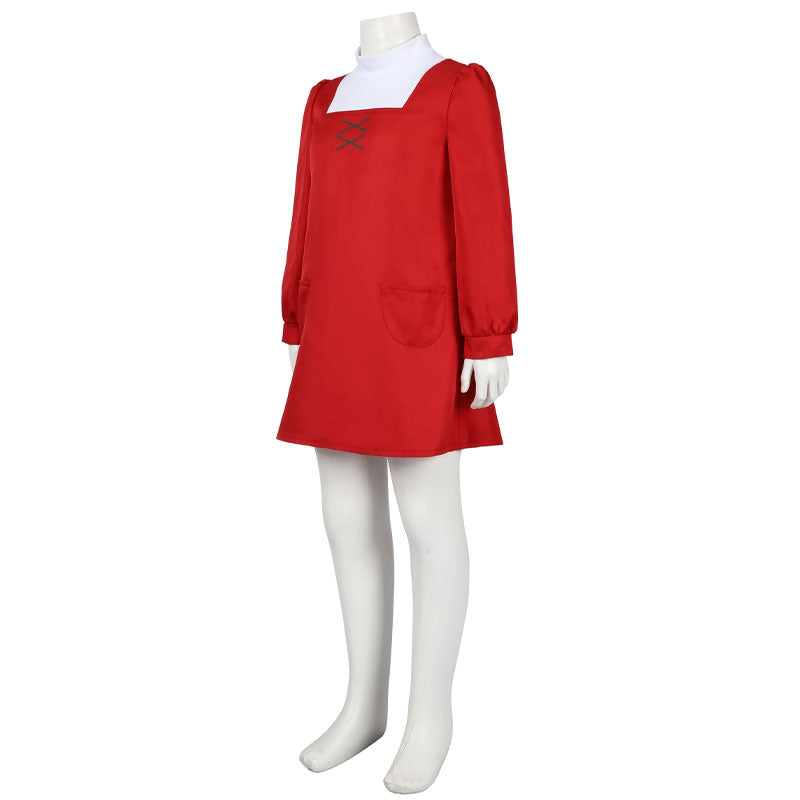 SPY×FAMILY Code White Anya Forger Kids Red Cosplay Costumes