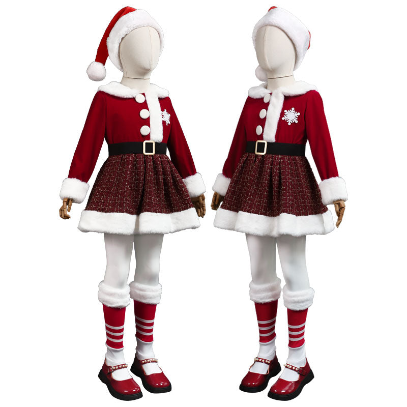 Christmas Special! ! ! Cute Magic Sparkling Christmas Dress Kids Size Cosplay Costume