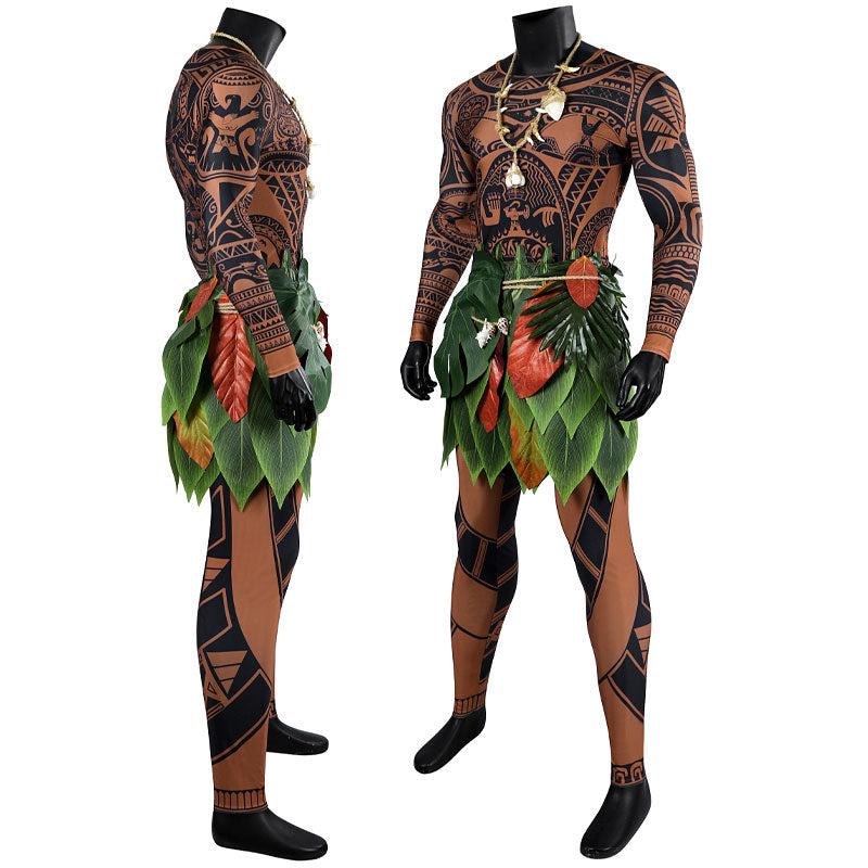 Movie Disney Animation Moana 2 Maui Cosplay Costumes