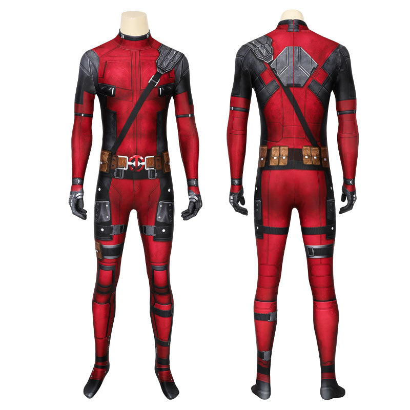 Movie Deadpool 3 Wade Wilson Jumpsuit Cosplay Costumes