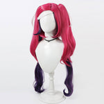 Anime Hazbin Hotel Velvette Twin Ponytails Cosplay Wigs