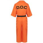 Luigi Mangione Cosplay Costume Orange DOC Prison Uniforms Halloween Costumes