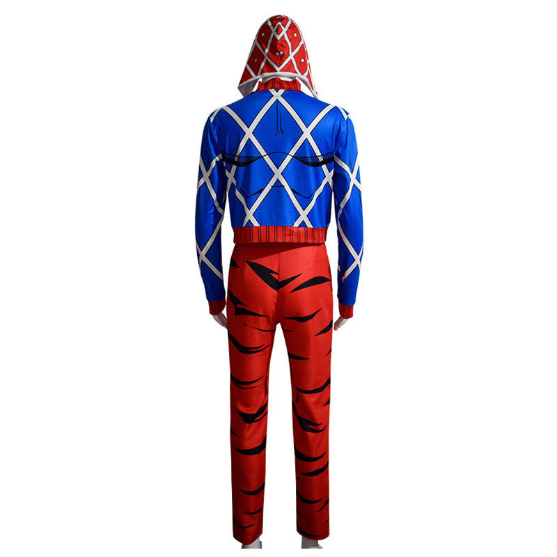 Anime JoJo's Bizarre Adventure Golden Wind Guido Mista Cosplay Costume