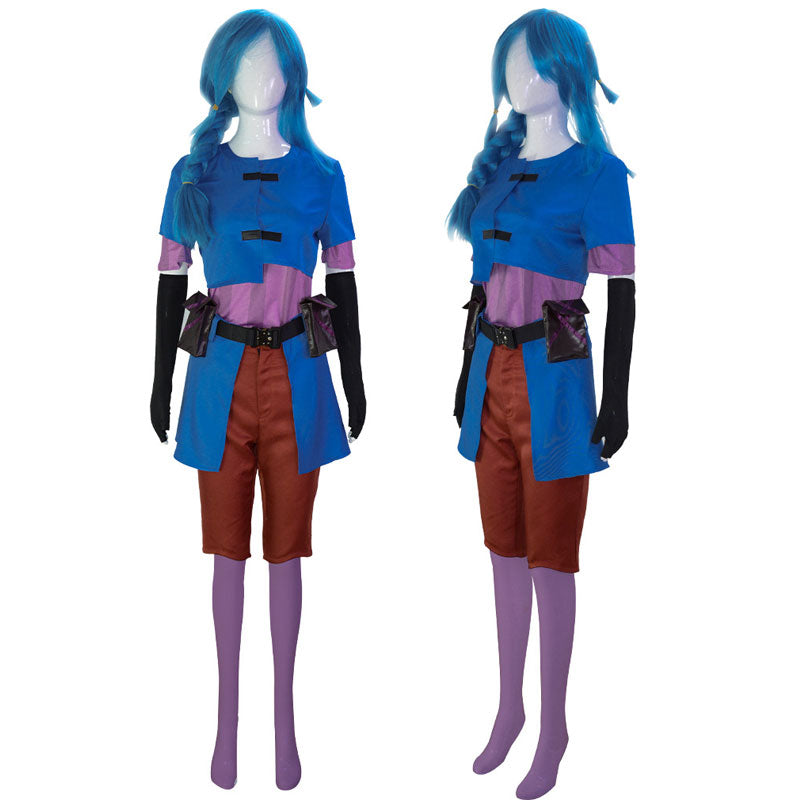 LOL League of Legends Arcane Young Jinx Cosplay Costumes