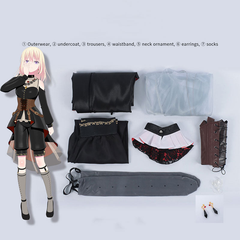 BanG Dream! Ave Mujica Misumi Uika Dress Cosplay Costume