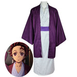 Anime Demon Slayer Kimetsu no Yaiba Tanjiro Kamado Kanroji Mitsuri Yukata Cosplay Costumes