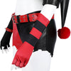 Suicide Squad Isekai Harley Quinn Black Red Cosplay Costumes