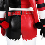 Suicide Squad Isekai Harley Quinn Black Red Cosplay Costumes