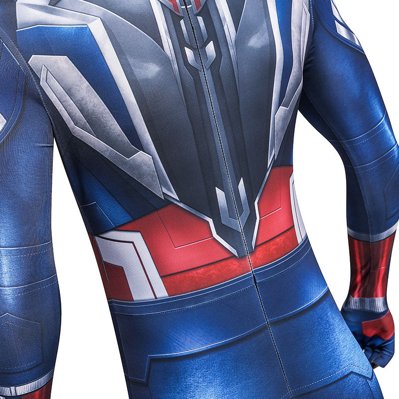 Marvel Captain America: Brave New World Sam Wilson Captain Jumpsuit Cosplay Costume