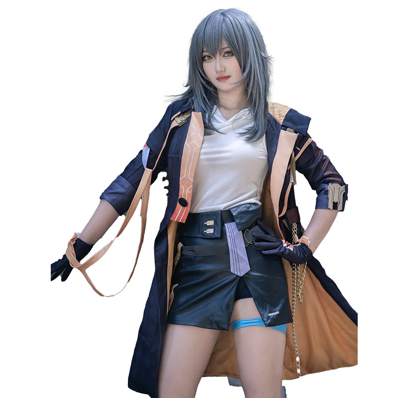 Honkai: Star Rail The Trailblazer Female Cosplay Costume Dress and Jacket  with Belt