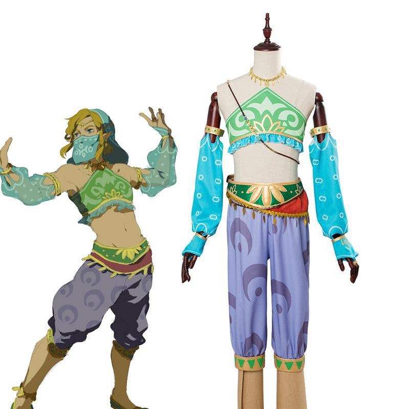 Breath of the Wild 2 Link Cosplay Costume The Legend of Zelda Link Green  Suit