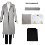 Anime Bungo Stray Dogs Osamu Dazai Silver Cosplay Costume