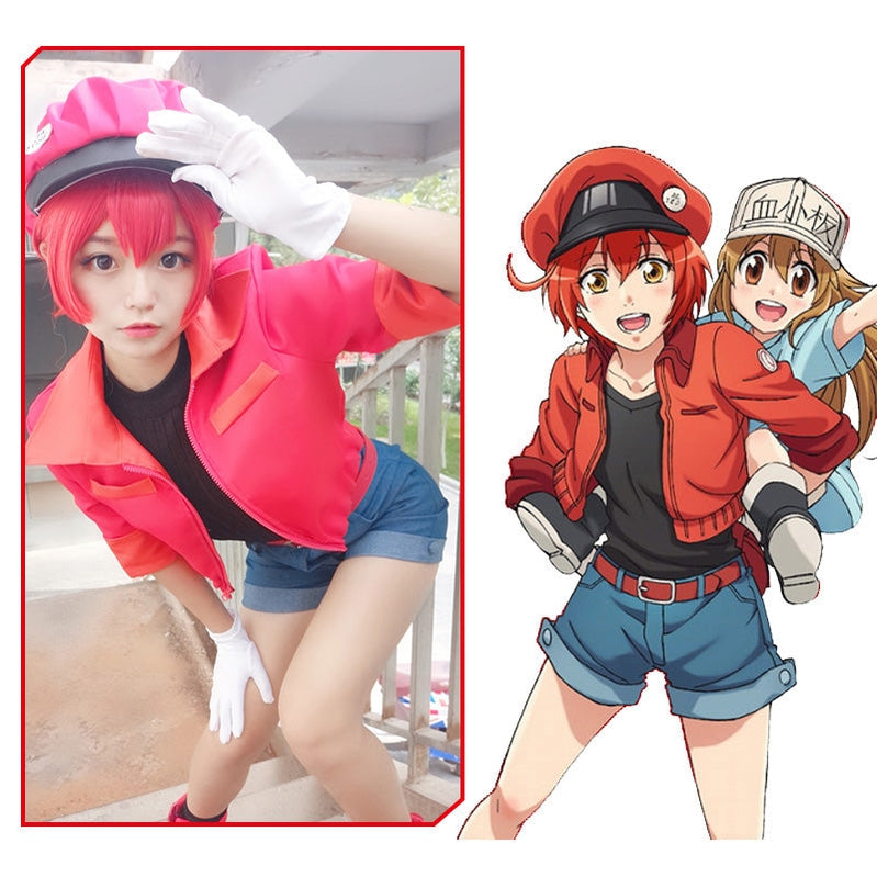 Hataraku Saibou Cells At Work AE3803 Red Blood Cell Cosplay Shoes For Sale