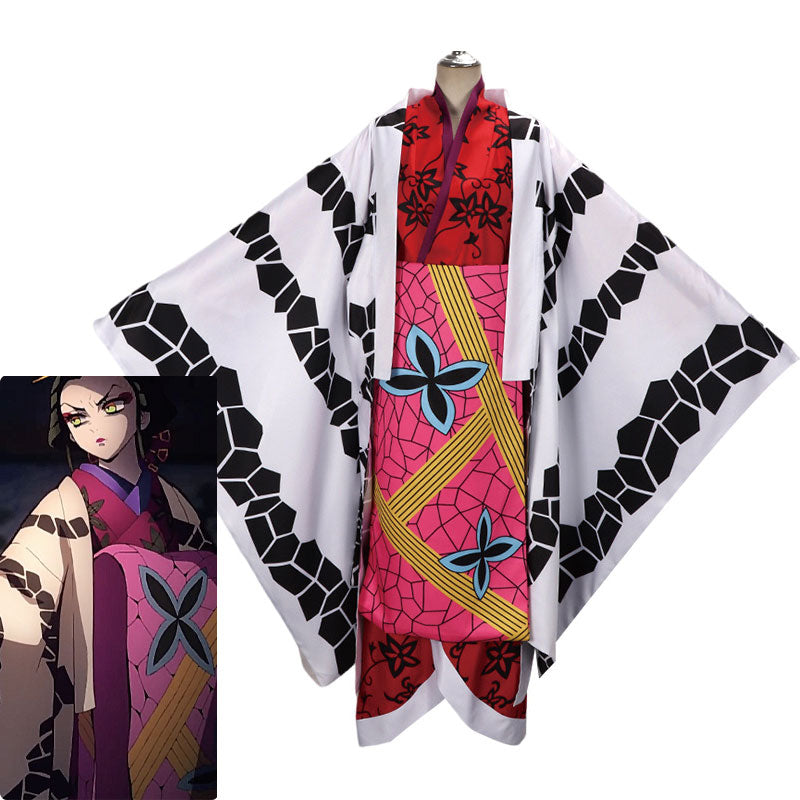 Anime Demon Slayer Kimetsu no Yaiba Daki Kimono Cosplay Costumes