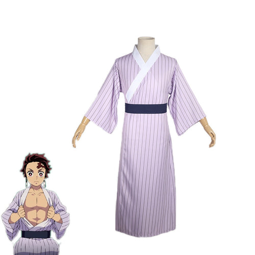 Anime Demon Slayer Kimetsu no Yaiba Tanjirou Kamado Pajamas Cosplay Costumes - Cosplay Clans