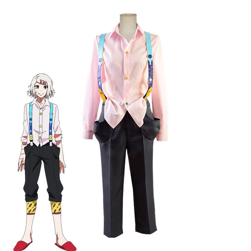 Anime Tokyo Ghoul Ken Kaneki Combat Suit Cosplay Costume – Cosplay Clans