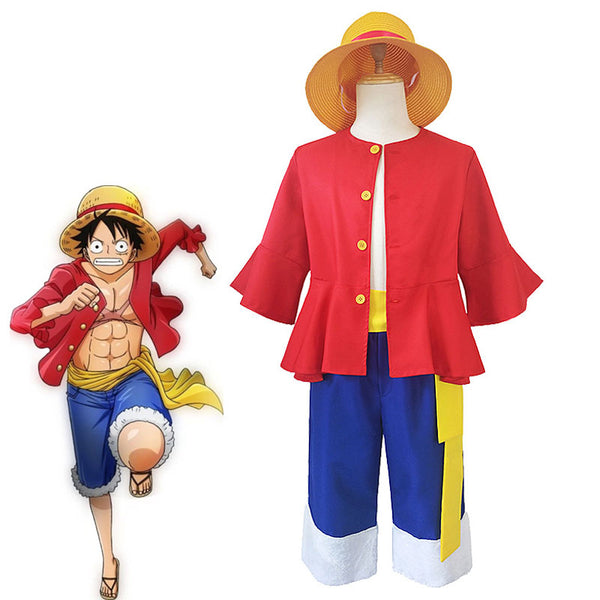 Anime One Piece Monkey D. Luffy Halloween Cosplay Costumes For Sales ...