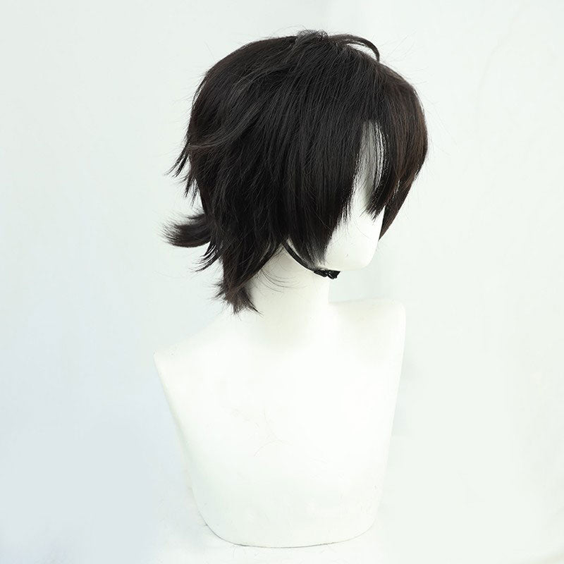 Summer Time Rendering Anime Blue-black Hair Cosplay Wig Short Hair  Halloween